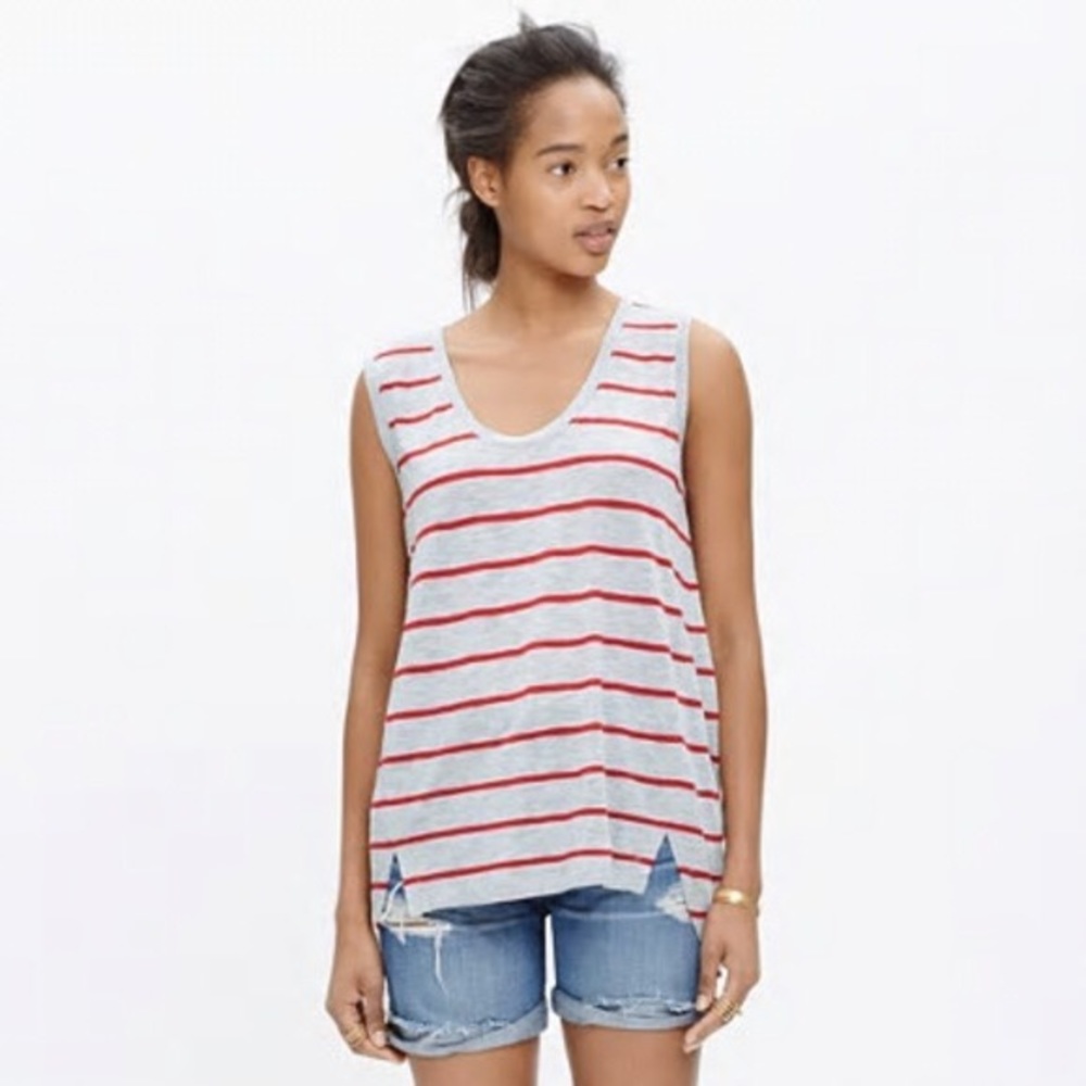 Madewell striped tank